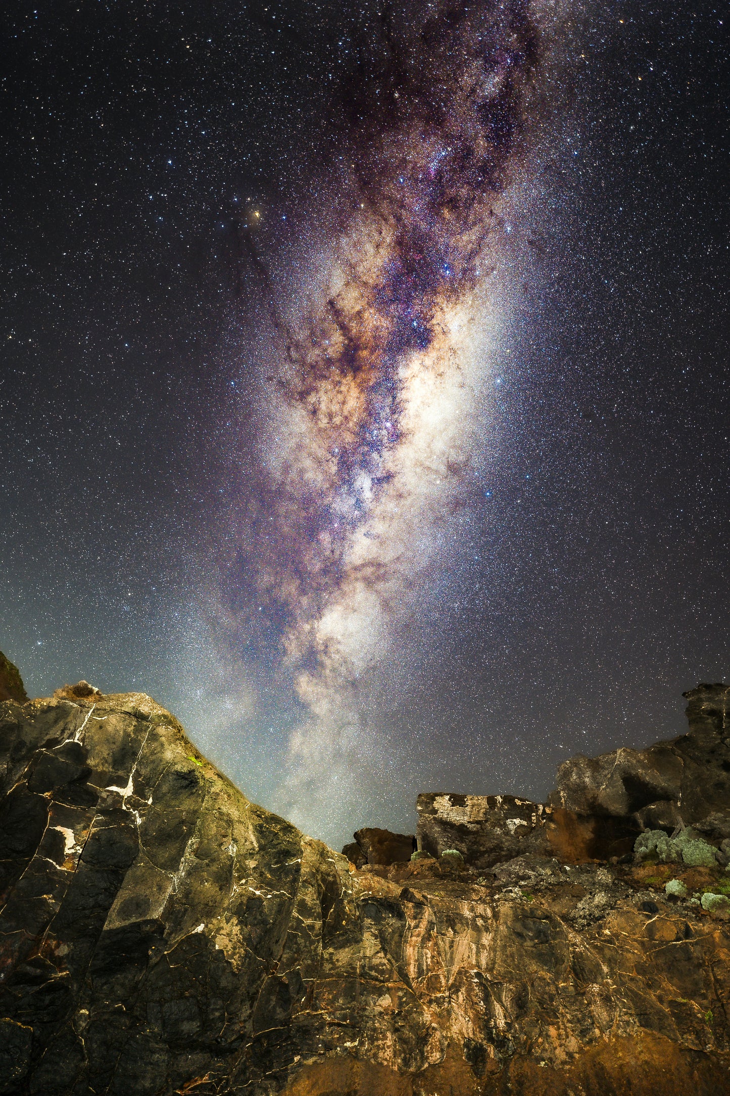 Milky Way Rising Over the Cliffs