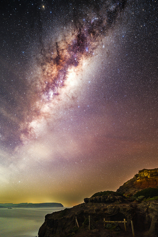 Milky Way rising over Cape Schanck